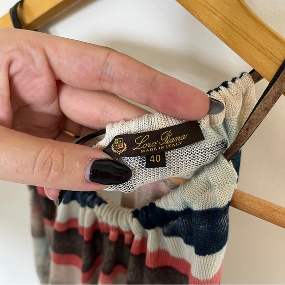 Loro Piana Striped Knit Tank Size 40 US 4 - Picture 2 of 3